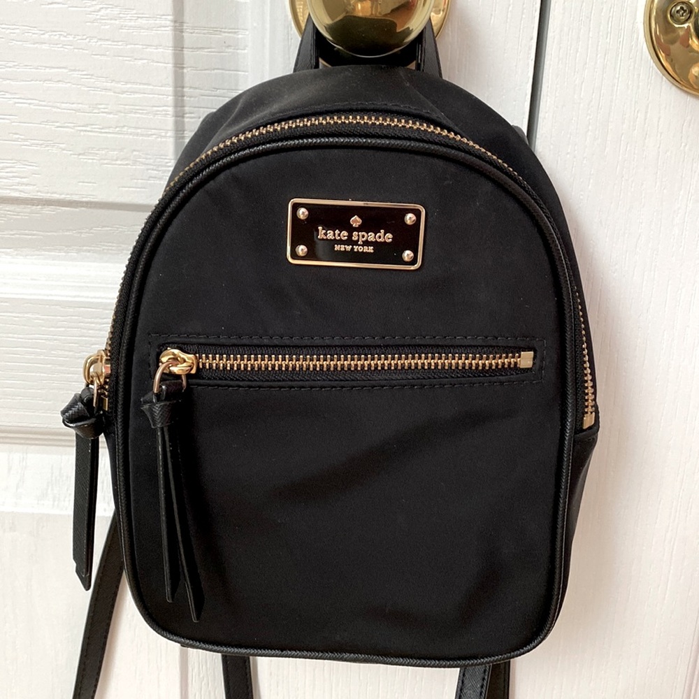 Kate Spade mini backpack in black
